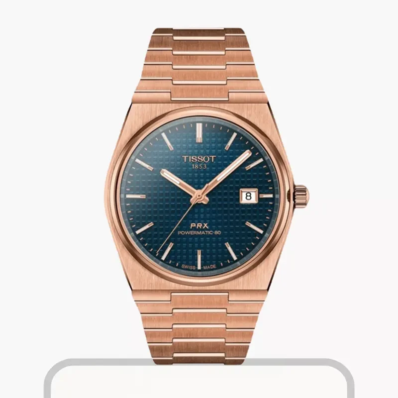 Tissot PRX Swiss Powermatic 80 Blue Dial Men's Watch- T137.407.33.041.00